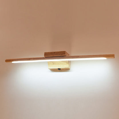 Wandleuchte aus Holz mit LED-Technologie, Simplicity Residence Wandleuchte für Badezimmer