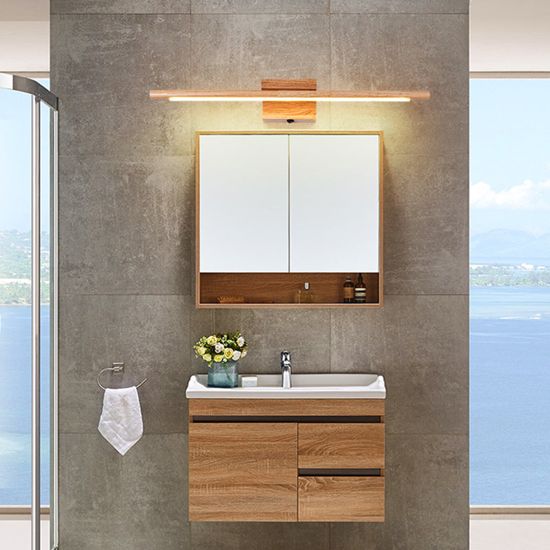 Wandleuchte aus Holz mit LED-Technologie, Simplicity Residence Wandleuchte für Badezimmer
