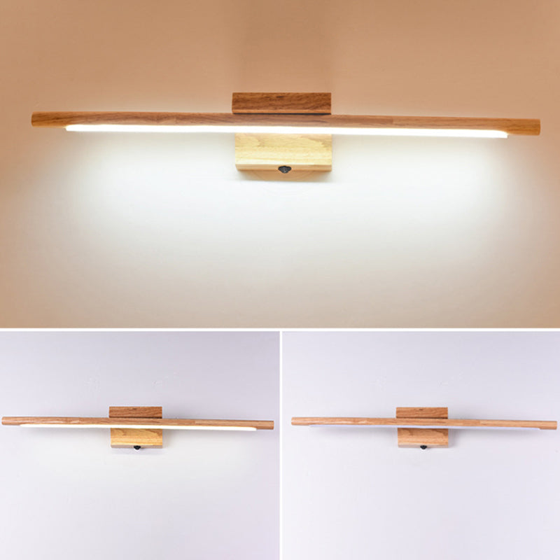 Wandleuchte aus Holz mit LED-Technologie, Simplicity Residence Wandleuchte für Badezimmer
