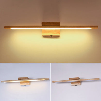 Wandleuchte aus Holz mit LED-Technologie, Simplicity Residence Wandleuchte für Badezimmer