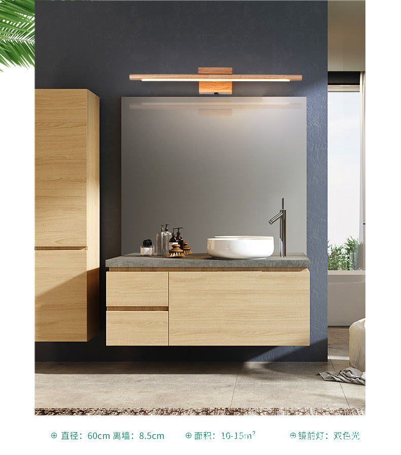 Wandleuchte aus Holz mit LED-Technologie, Simplicity Residence Wandleuchte für Badezimmer