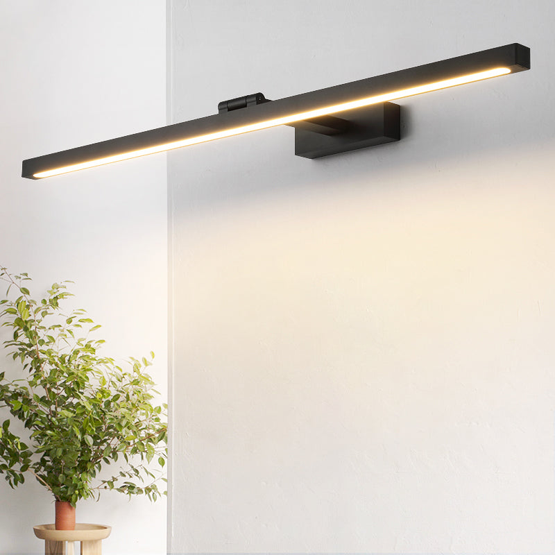 Rechteckige Wandlampe Waschbecken Leuchten Nordic Minimalistischer Stil Aluminium Einzige Waschbeckenlampe | Brehn