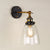 Ovaler Wandspiegel-Lampen Retro-Industriestil Glas Einzelne Spiegel-Lampe | Brehn