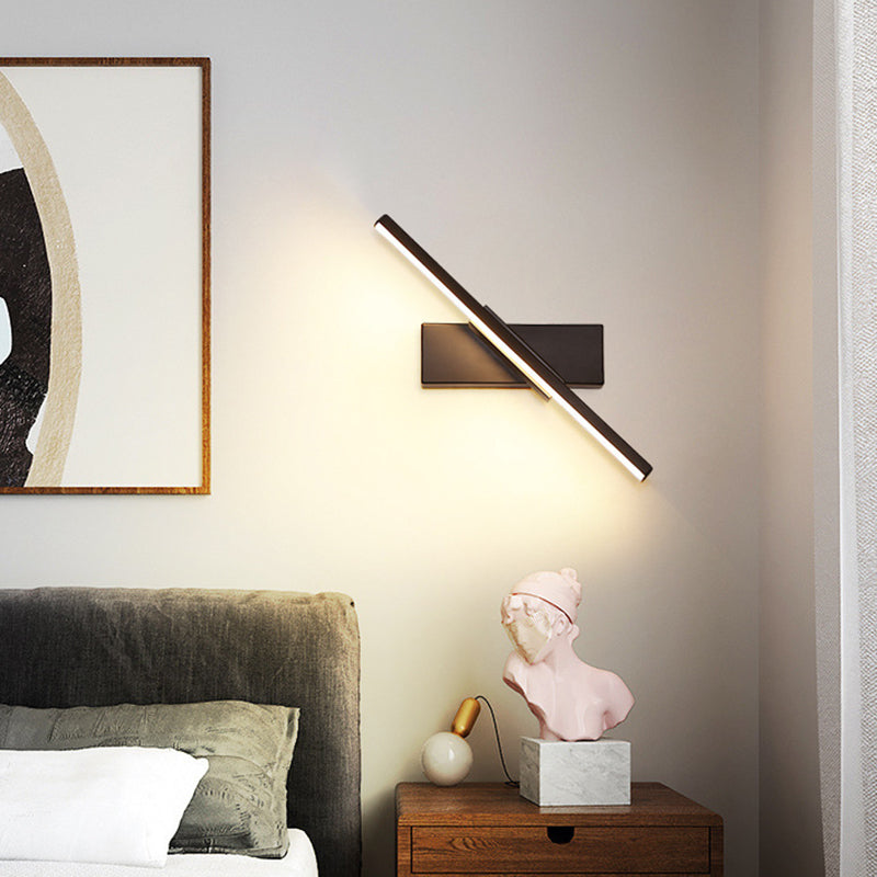 Reguläre moderne Wandleuchte LED Metall Nachttischlampen mit drehbarem Kopf | Brehn