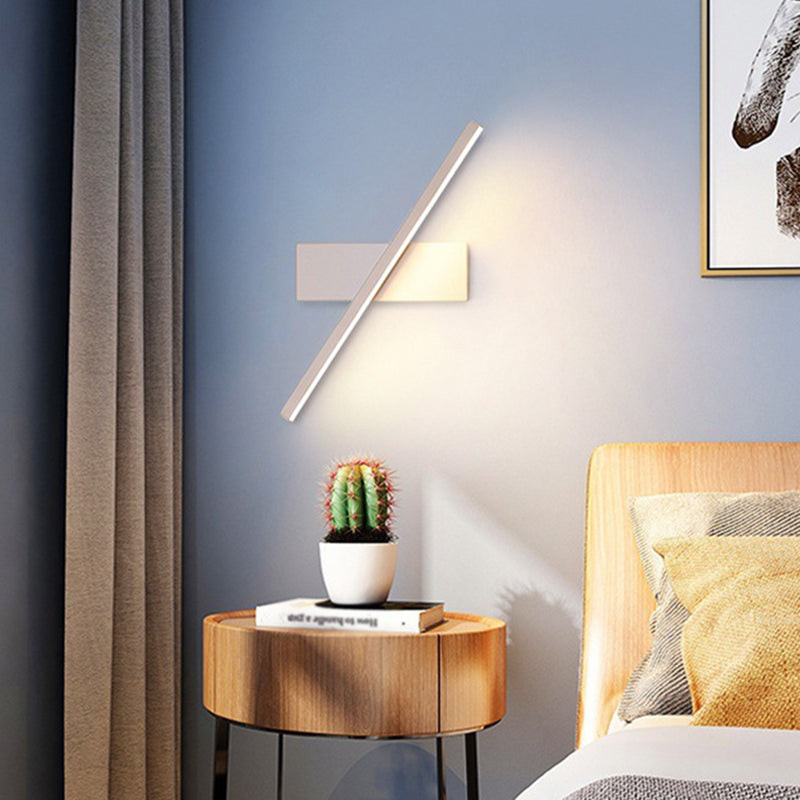 Reguläre moderne Wandleuchte LED Metall Nachttischlampen mit drehbarem Kopf | Brehn