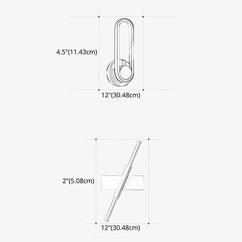 Reguläre moderne Wandleuchte LED Metall Nachttischlampen mit drehbarem Kopf | Brehn
