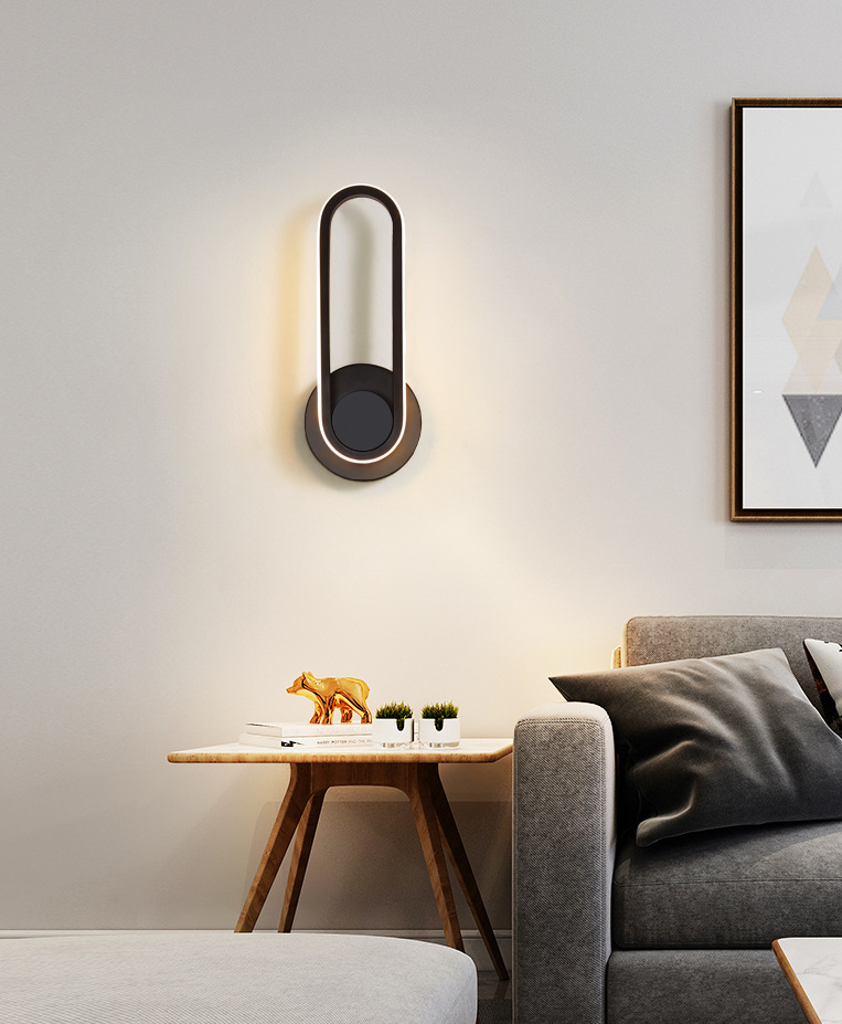 Reguläre moderne Wandleuchte LED Metall Nachttischlampen mit drehbarem Kopf | Brehn