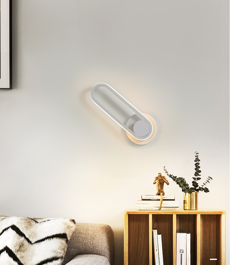 Reguläre moderne Wandleuchte LED Metall Nachttischlampen mit drehbarem Kopf | Brehn