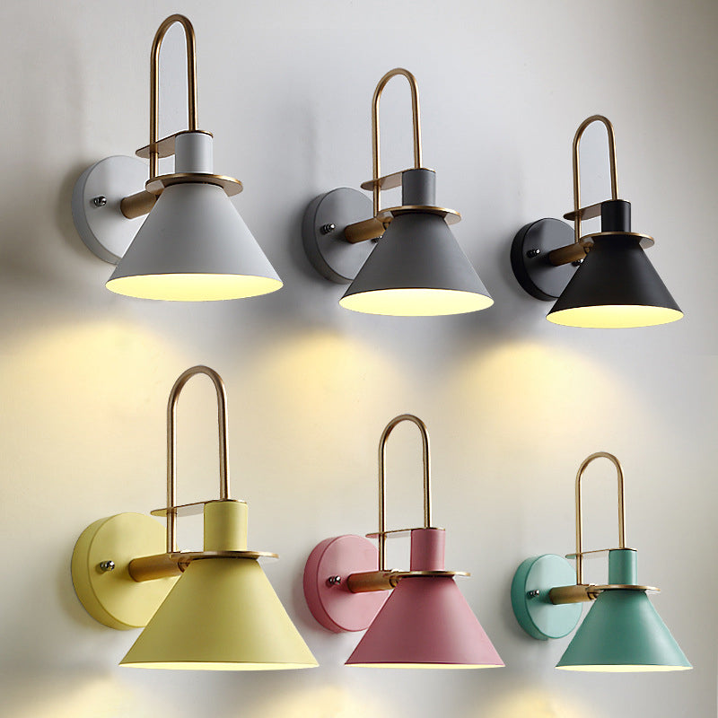 Macaroon Stil Wandmontage Lichtarmatur Metall Bunte Wandleuchte für Hotelzimmer | Brehn