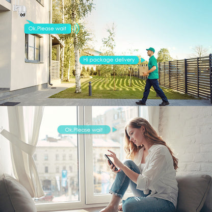 SecureView 360 – Drahtlose Sicherheitskamera mit 360° Abdeckung | Brehn