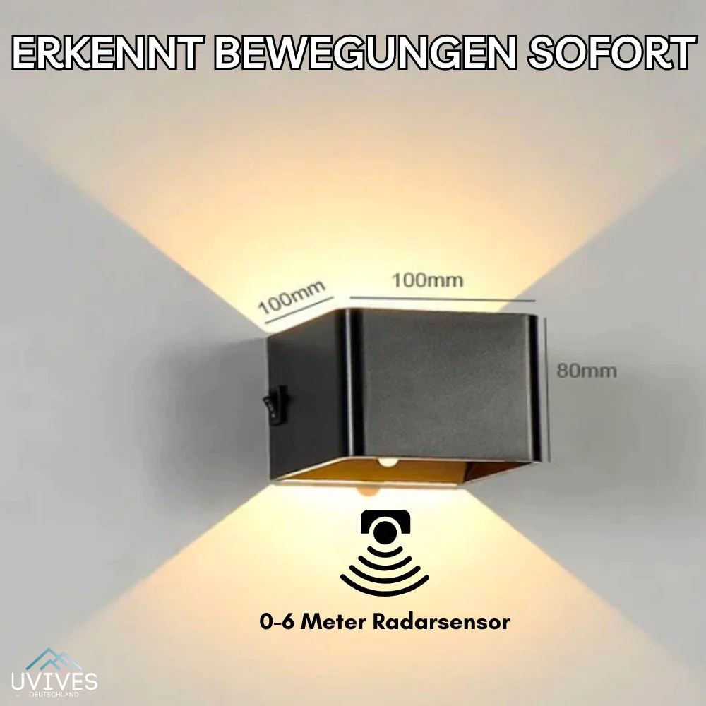 Drahtlose LED-Wandlampe | Brehn