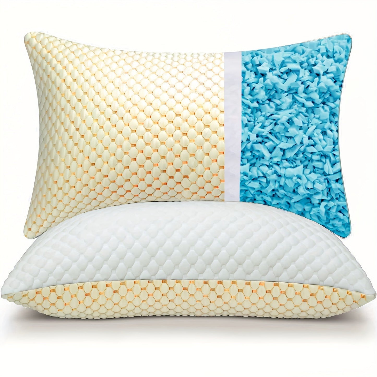 Brehn | ChillPillow Breeze - Kühlendes Memory-Schaum-Kissen mit Bambusbezug