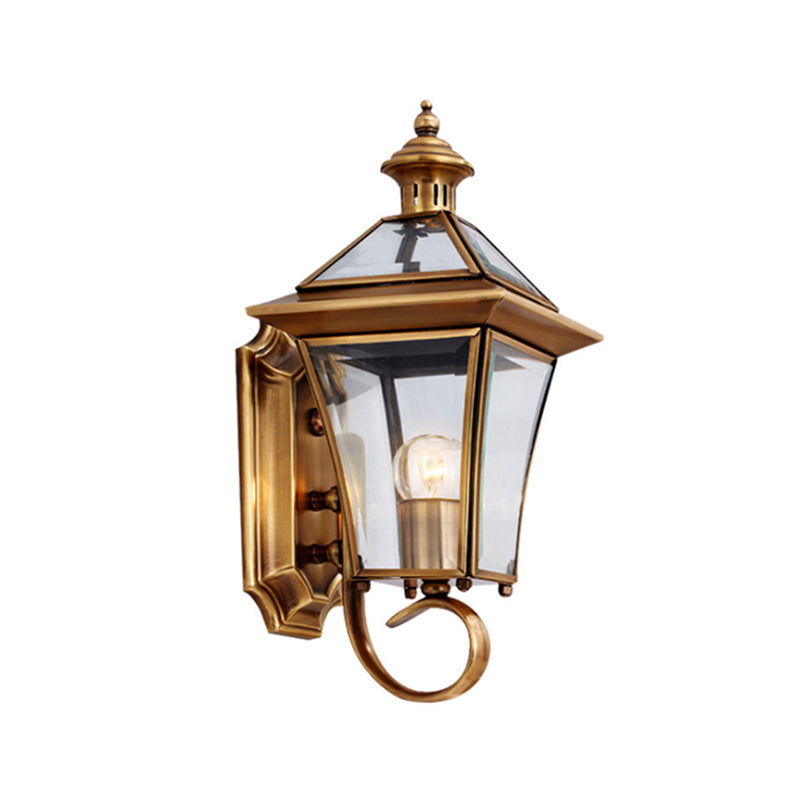 Brehn | Messing Vogelkooi Wandlamp Traditionalist Metaal 1 Licht Balkon Wandmontage Verlichting, 14"/15" Hoog