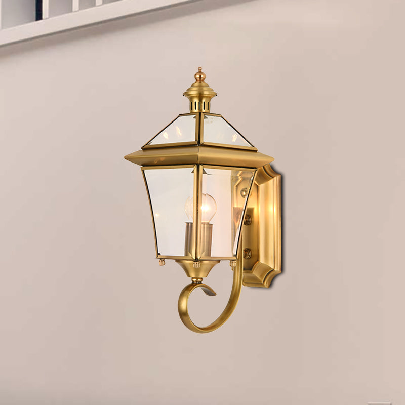 Brehn | Messing Vogelkooi Wandlamp Traditionalist Metaal 1 Licht Balkon Wandmontage Verlichting, 14"/15" Hoog