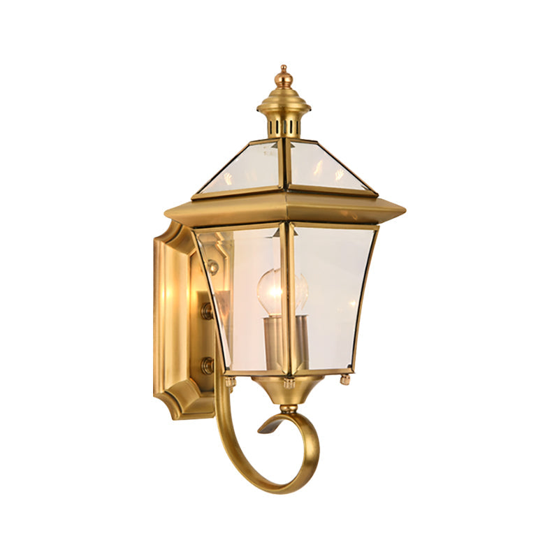 Brehn | Messing Vogelkooi Wandlamp Traditionalist Metaal 1 Licht Balkon Wandmontage Verlichting, 14"/15" Hoog