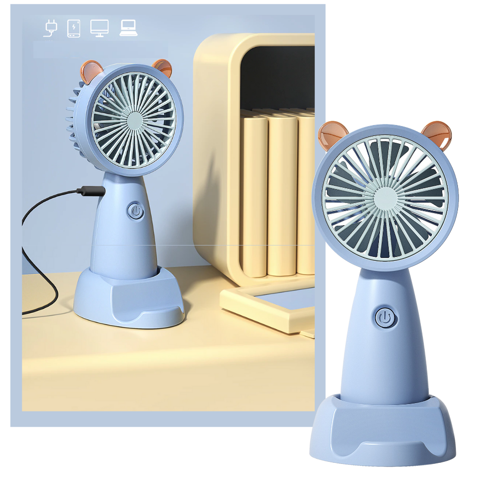 Mini USB Ventilator mit Handyhalter | Brehn