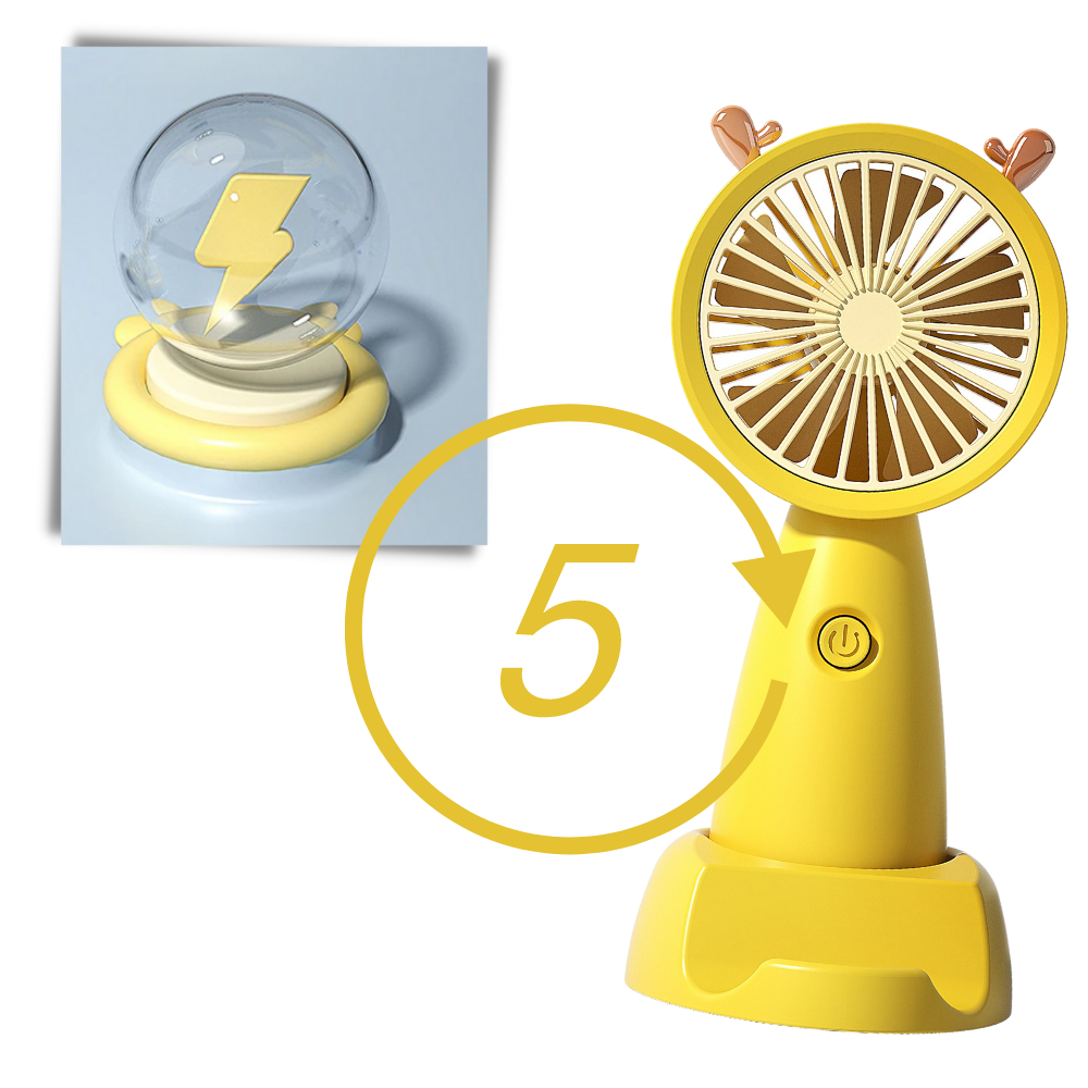 Mini USB Ventilator mit Handyhalter | Brehn