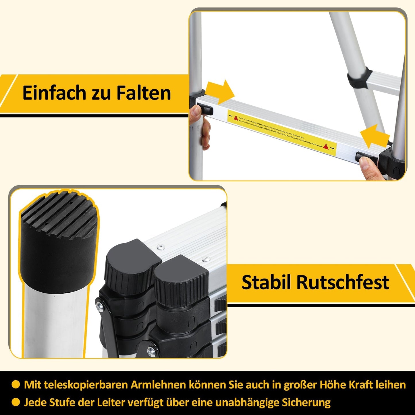 Teleskopleiter Klappleiter A-Rahmen | Brehn