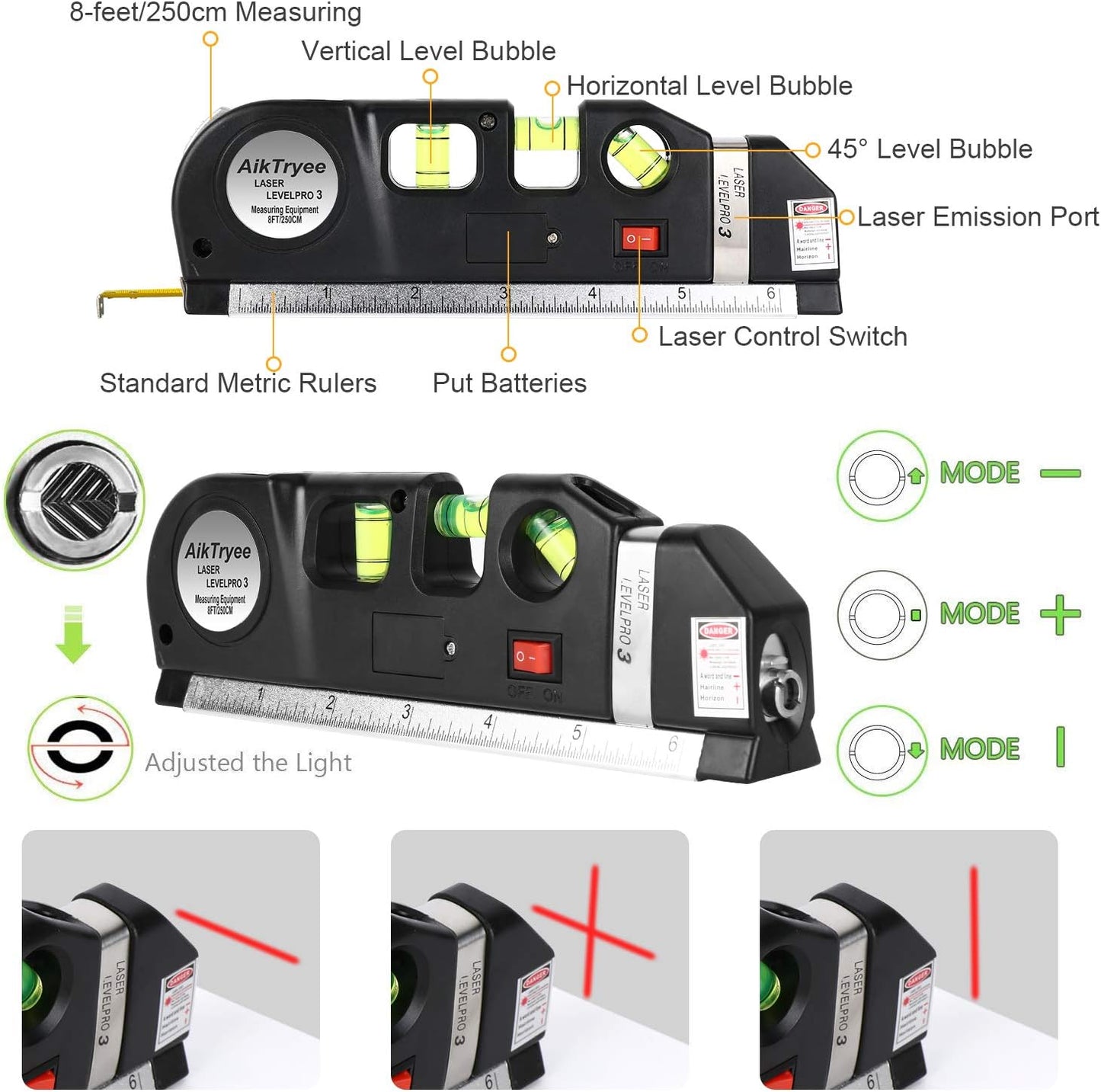 TrueAlign Laser Level — Ziehe perfekte Linien im Handumdrehen und fühle dich wie ein Profi ohne Stress | Brehn