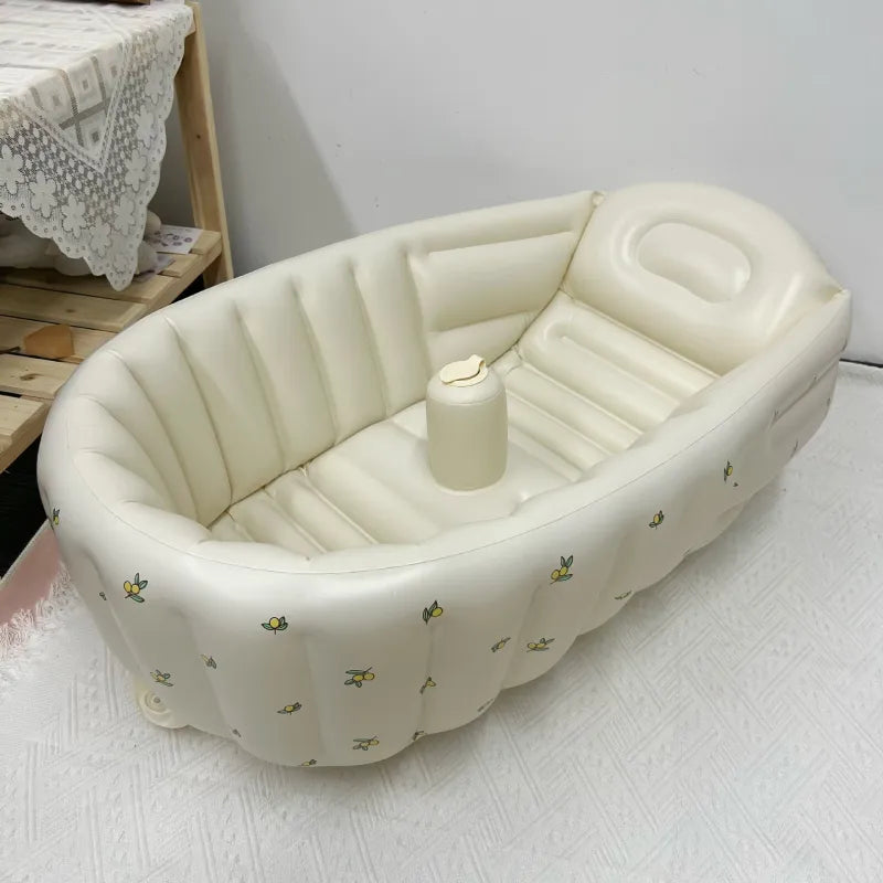 Brehn | Aufblasbare Baby-Badewanne für Reisen – BubbleNest