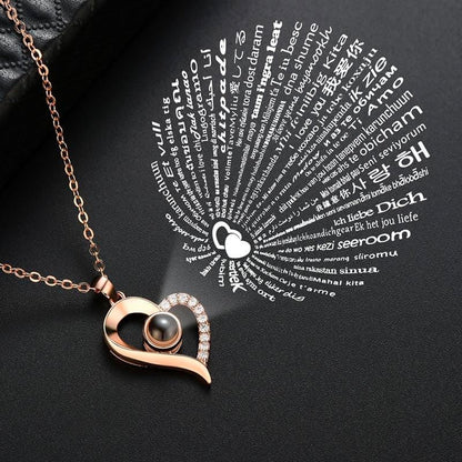 Halskette „Ich liebe dich“ in 100 Sprachen