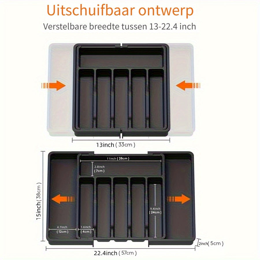 Ausziehbarer Besteckeinsatz 33–57 cm | Brehn