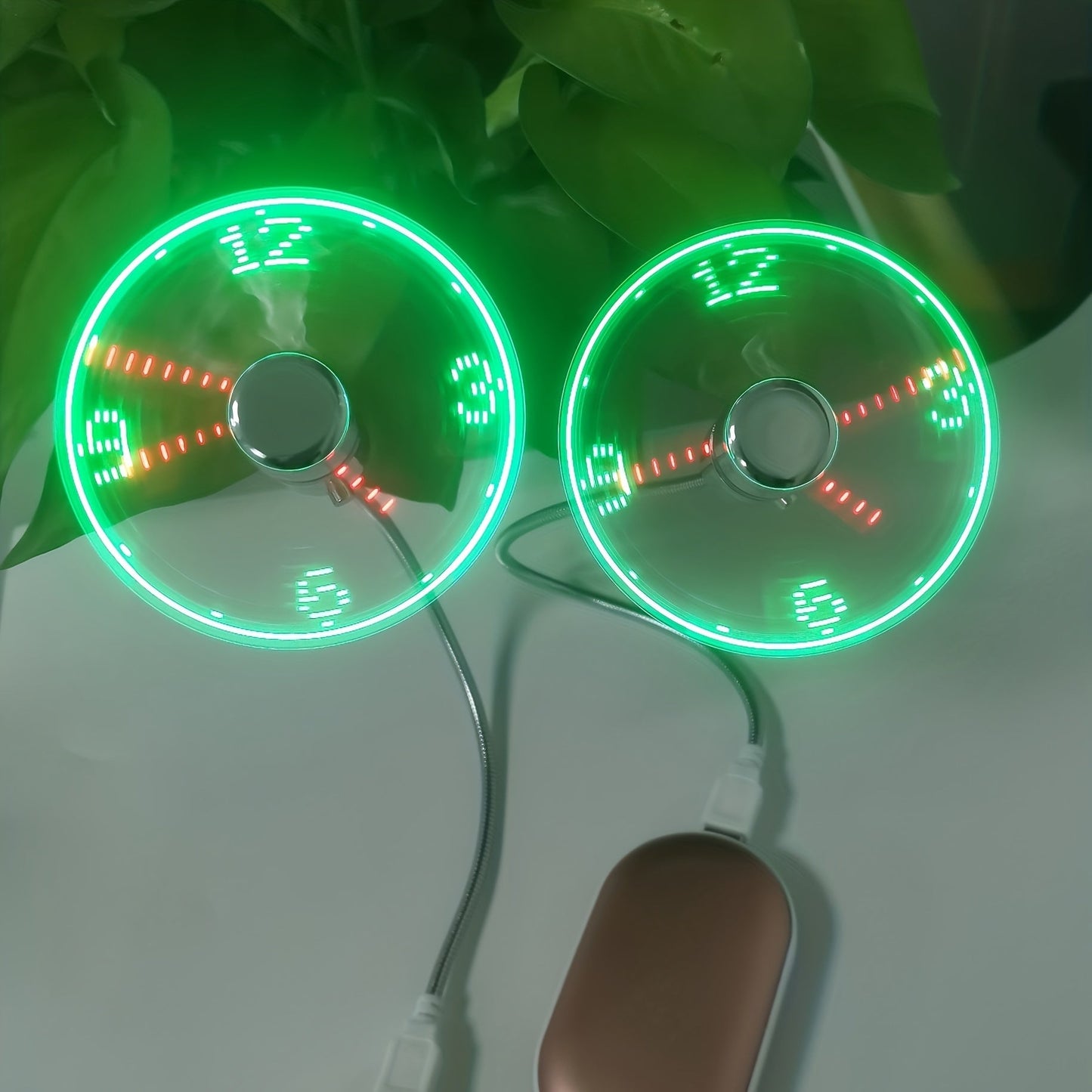 USB Tischventilator mit LED-Uhranzeige | Brehn