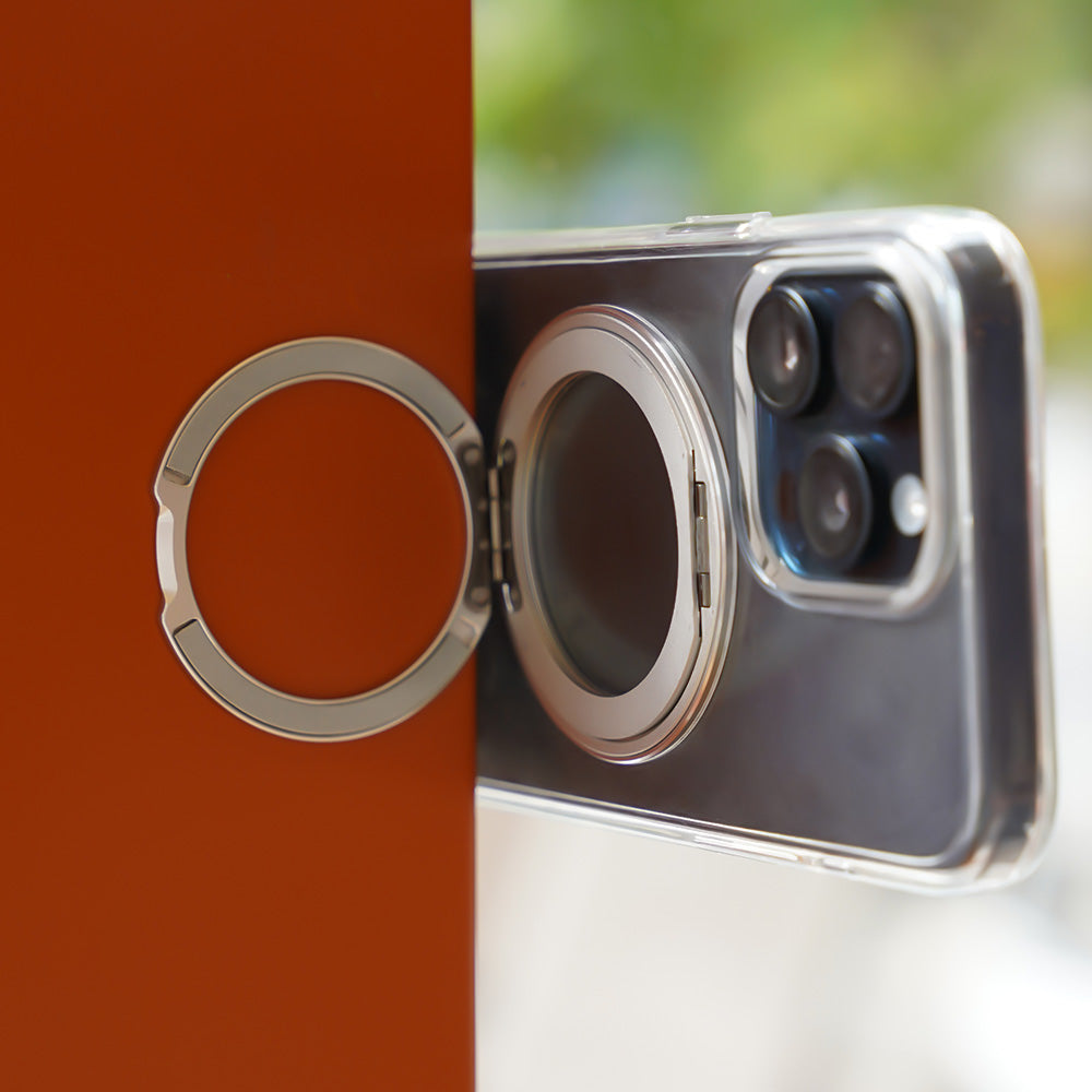 Brehn | LuxuraGrip Tri-Fold MagSafe Ständer | Eleganter 3-in-1 Telefonring, Ständer und Griff für ultimativen Komfort