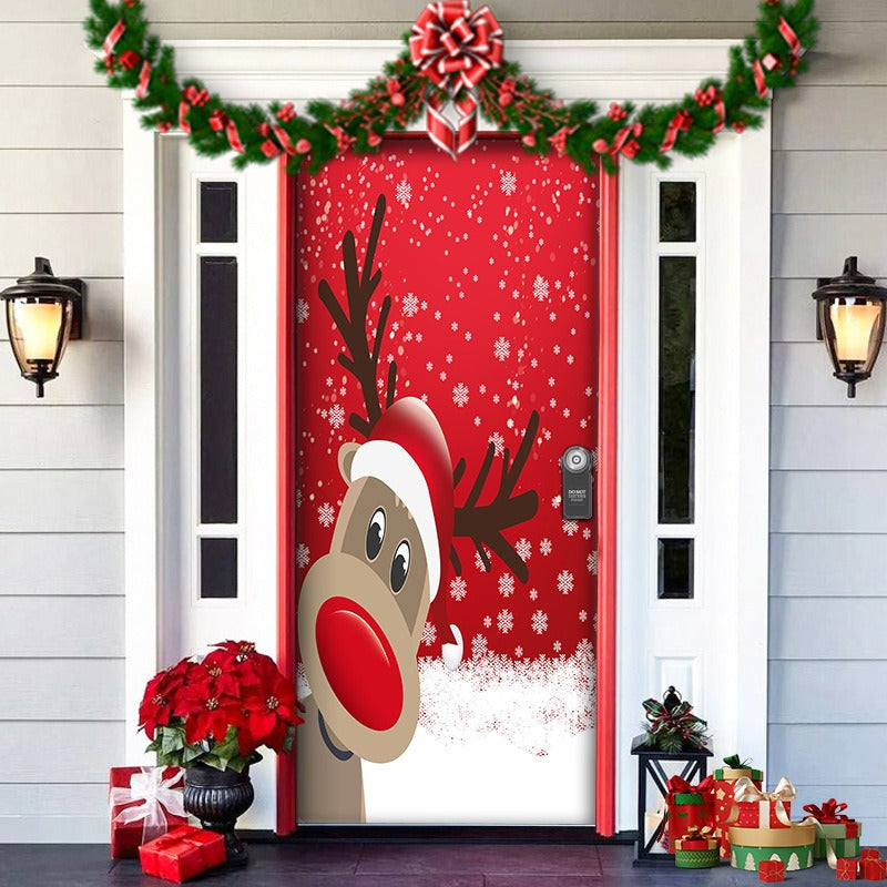 Brehn | Nightmare Before Christmas Außen dekorations Requisiten Weihnachts Elfen Tür Abdeckung