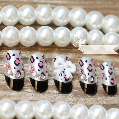 Leopard-Print Press-On-Nagelspitzen