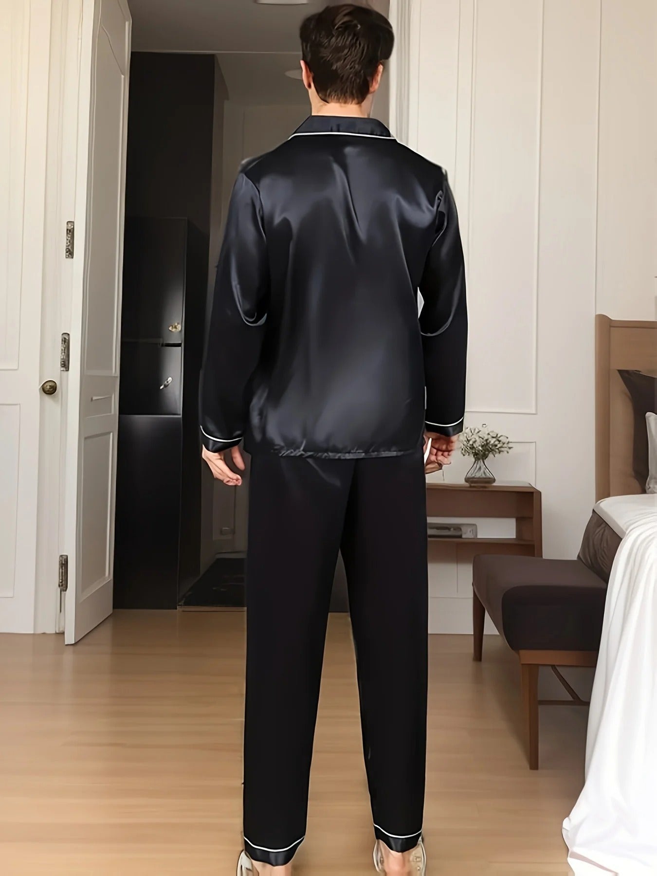 Brehn | Luxus Herren Pyjama | Elegante Nachtwäsche | Bequem & Atmungsaktiv | Für erholsamen Schlaf