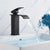 Edelstahl-Waschtischarmatur – Wasserfallauslauf mit Warm- und Kaltwasser | Einloch-Mischbatterie im Brehnack-Design für das Badezimmer