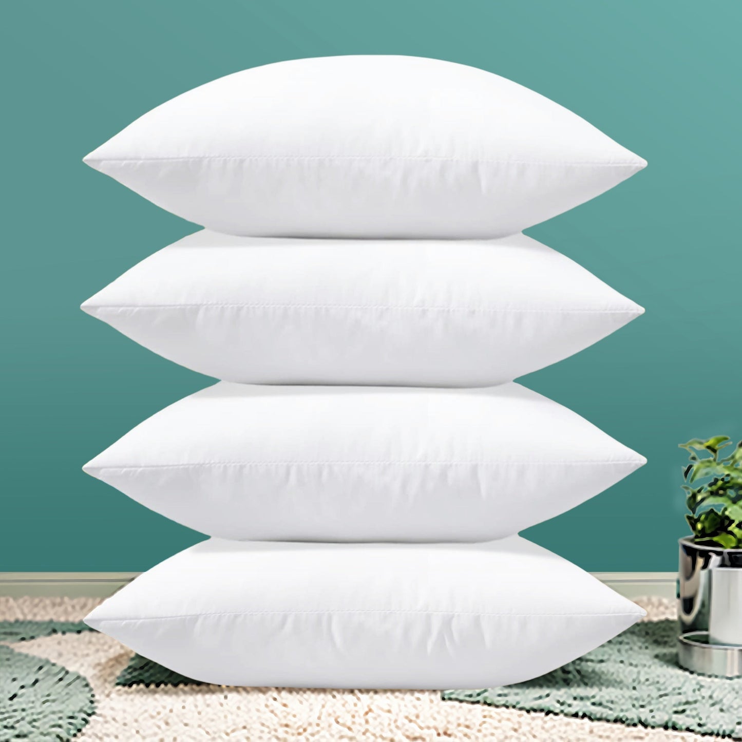 Brehn | CuddleCloud - Luxus hypoallergene Kissenfüllungen (Set von 4)
