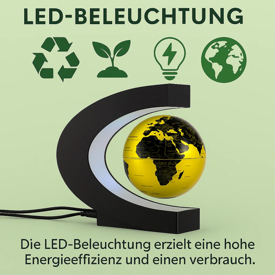 AstroGlobe LED-Weltkugel – Schwebende Globuslampe mit Magnetaufhängung