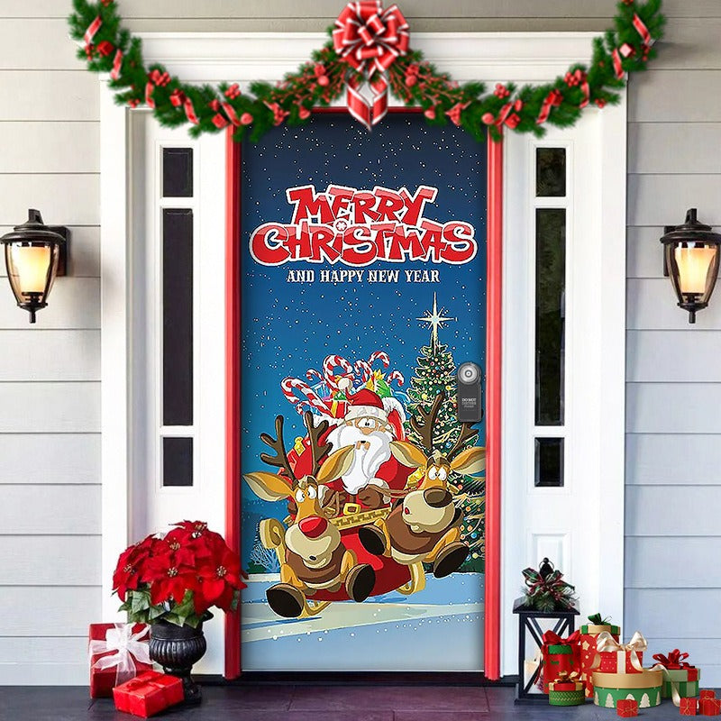 Brehn | Nightmare Before Christmas Außen dekorations Requisiten Weihnachts Elfen Tür Abdeckung