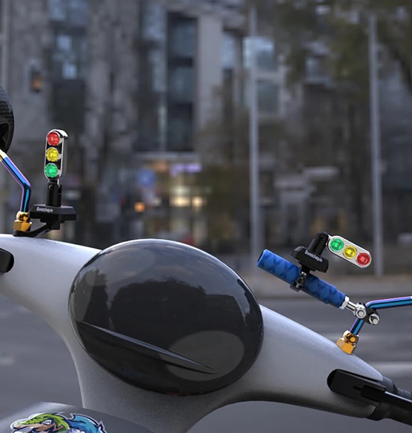 Brehn | Mini Verkehrslampe Stil Motorrad Lenker Signallicht
