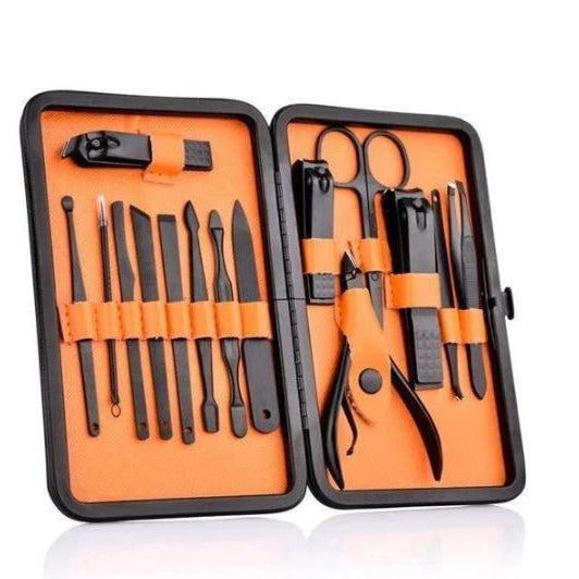 Brehn | 15-teiliges professionelles Maniküre-Set mit Reisetasche