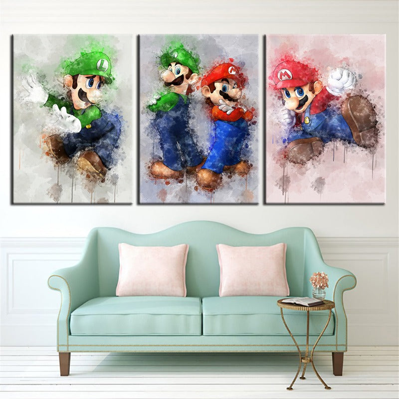Adventure Brothers 3 Stück - Leinwand Wandkunst Malerei