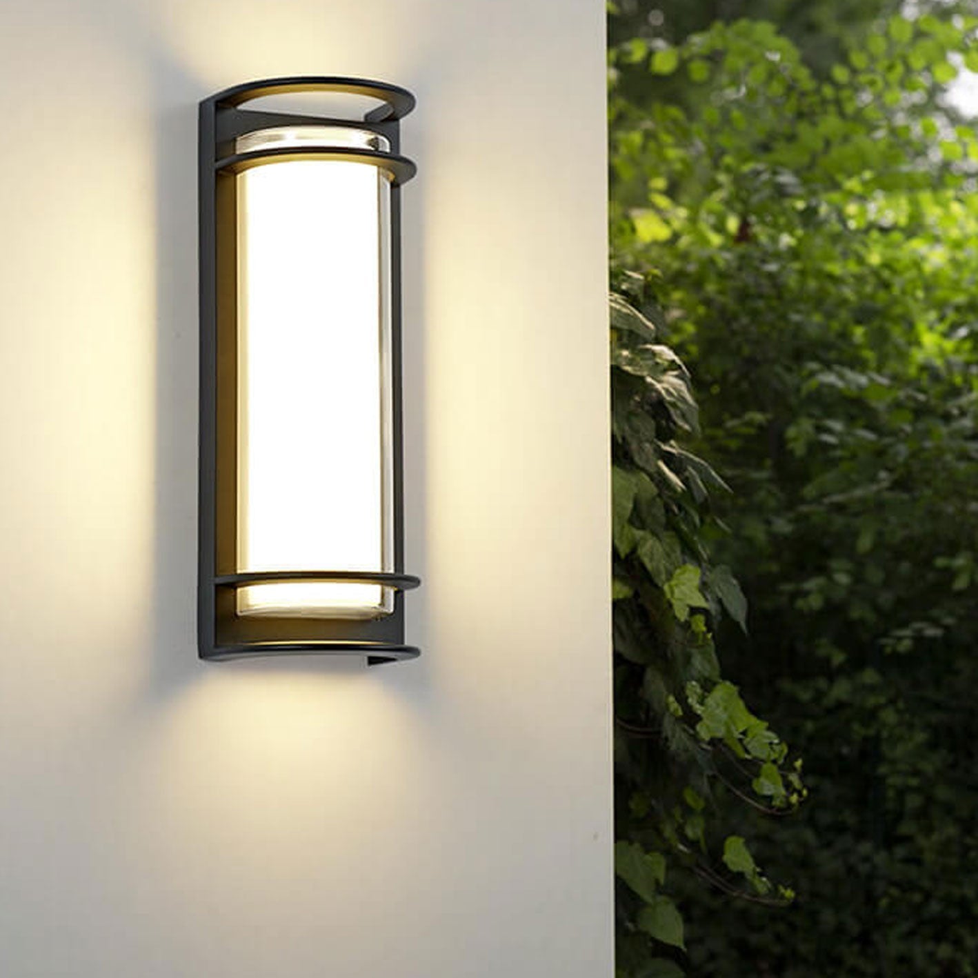 Moderne Outdoor-Säule Wetterfeste LED Garten Wand Sconce Lampe | Brehn