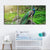 Würdevolles Sonnendurchflutetes Pfau-Leinwand Wandkunst Gemälde 3 Stück