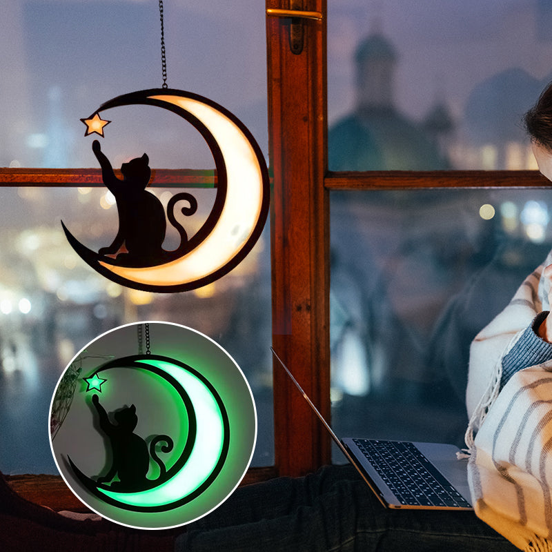 Brehn | Mondkatze Dekorationsanhänger aus Acryl