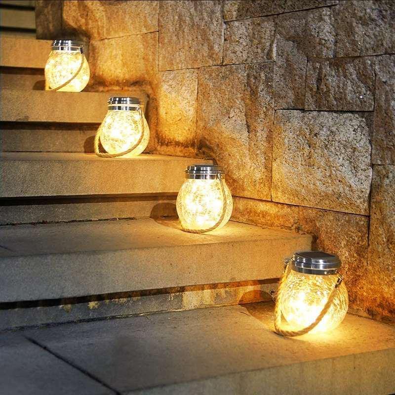 Solar Mason Jar Lampe - Lunara | Brehn