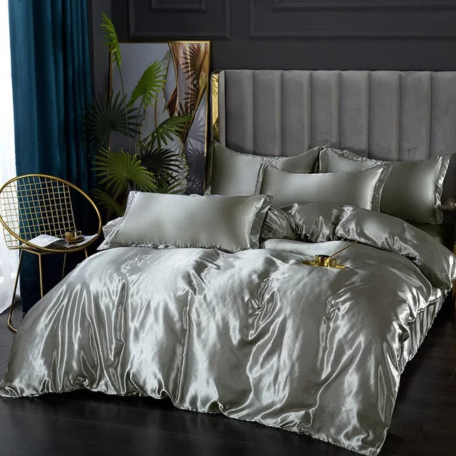 Brehn | Luxuriöses Seiden-Satin-Bettwäsche-Set - SilkElegance