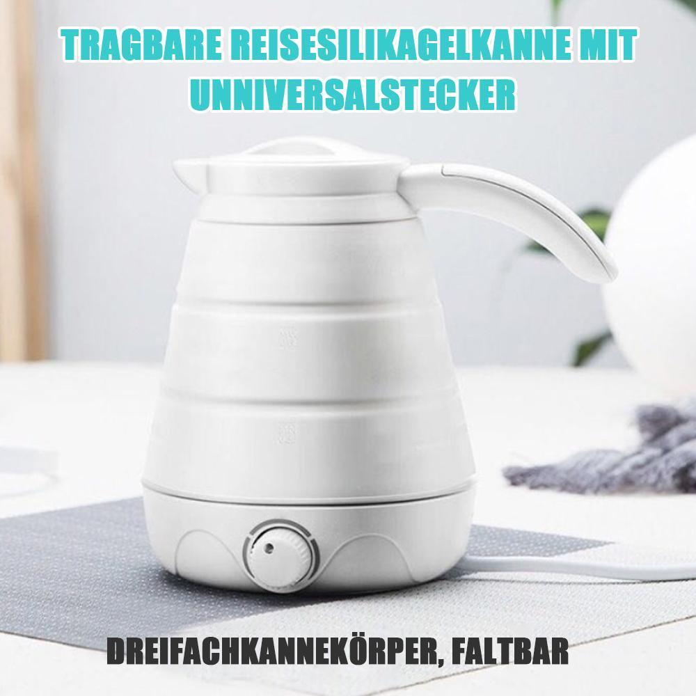 Tragbare Reisesilikagelkanne mit Unniversalstecker | Brehn
