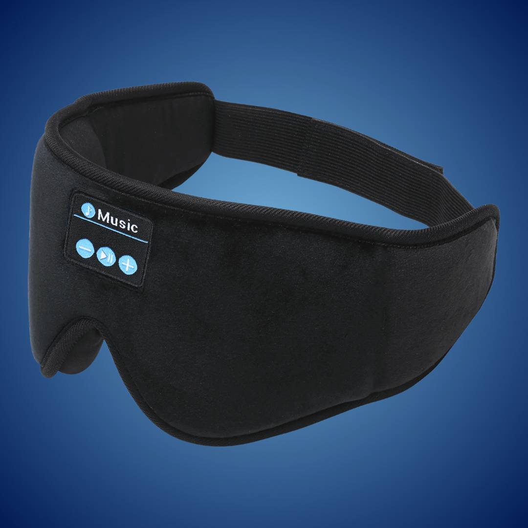 DreamSounds Bluetooth Schlafmaske mit integrierten Kopfhörern | für Reisen - Meditation - Lichtblockierende Komfort Brehn