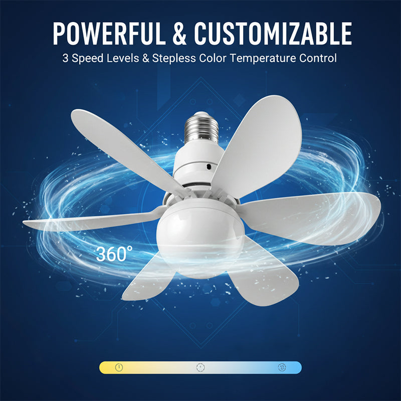 Moderner Niedrigprofil-Deckenventilator mit Licht | Brehn