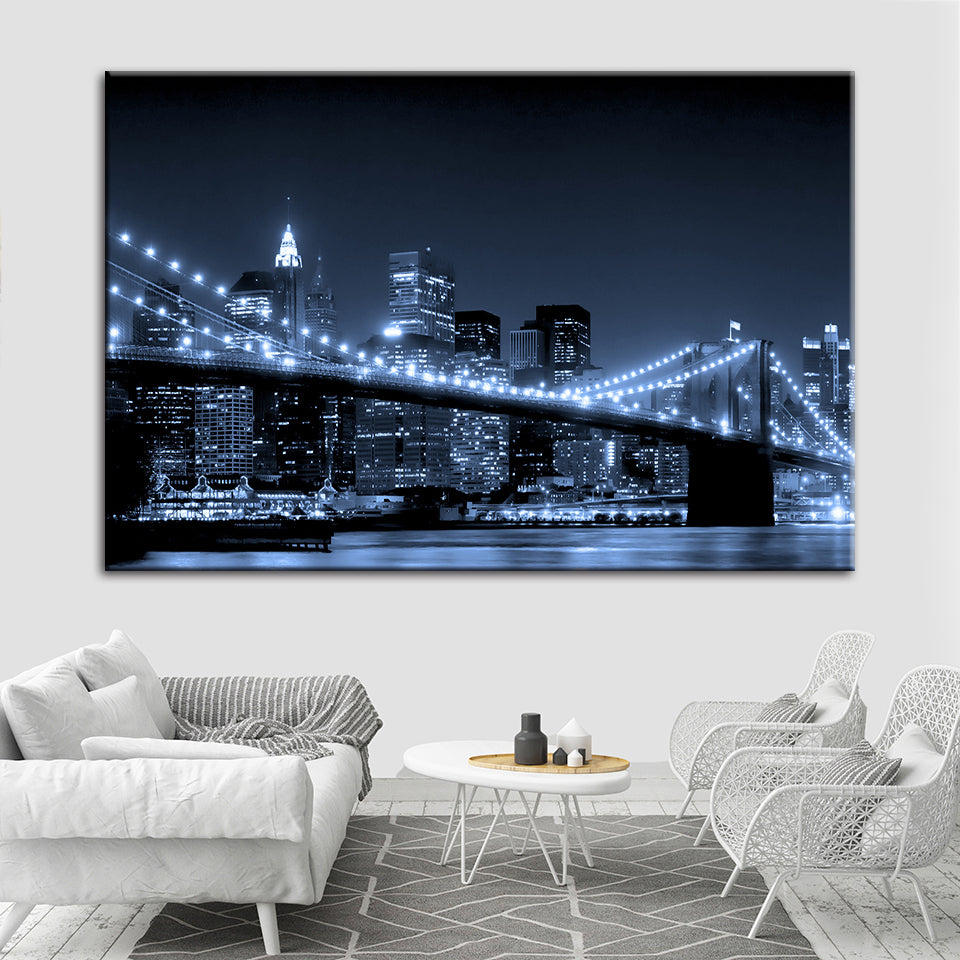 Brooklyn Bridge - Leinwand Wandkunst Gemälde
