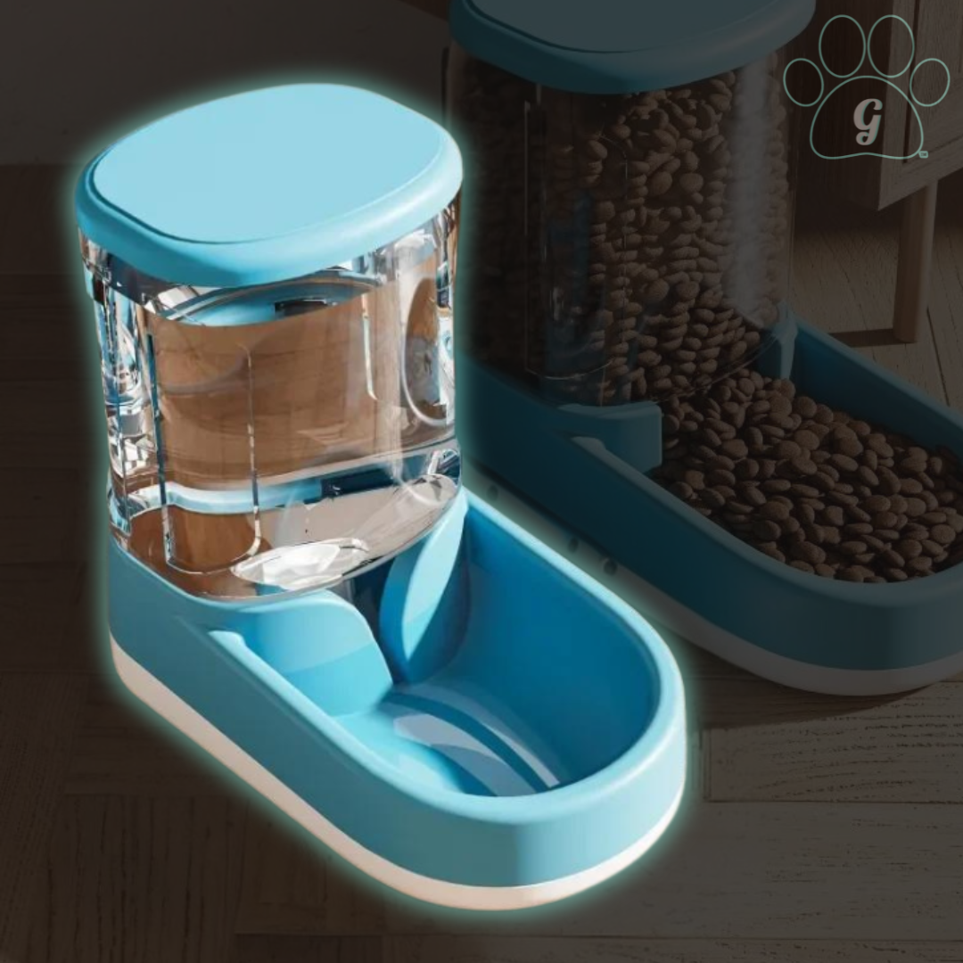 PET 3.8L Automatischer Schwerkraft-Tierfutterspender oder Wasserspender