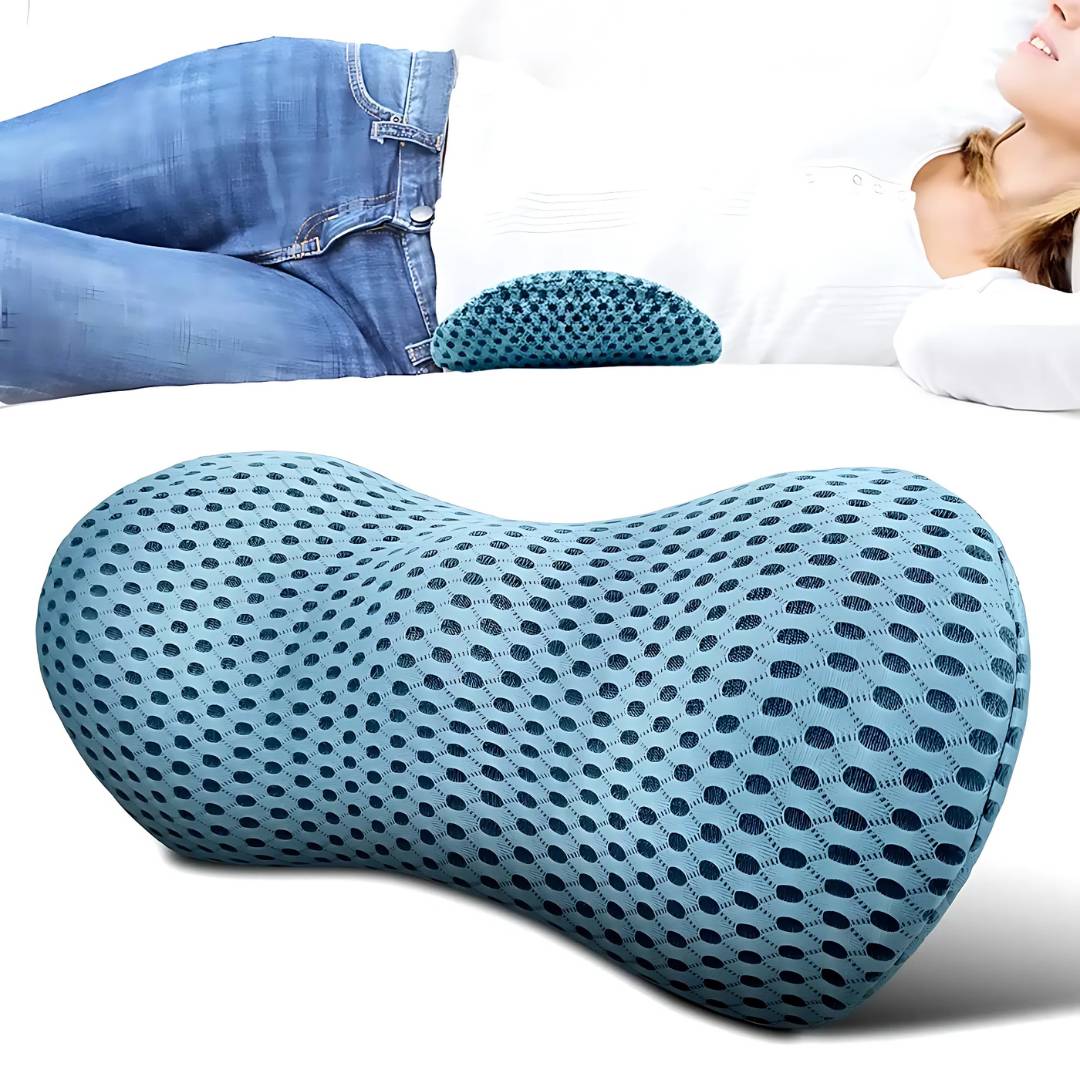 ComfortWave Lendenstützkissen | zur Linderung von Rückenschmerzen - Ergonomisches Design für Büro - Fahren und Zuhause verwenden Brehn