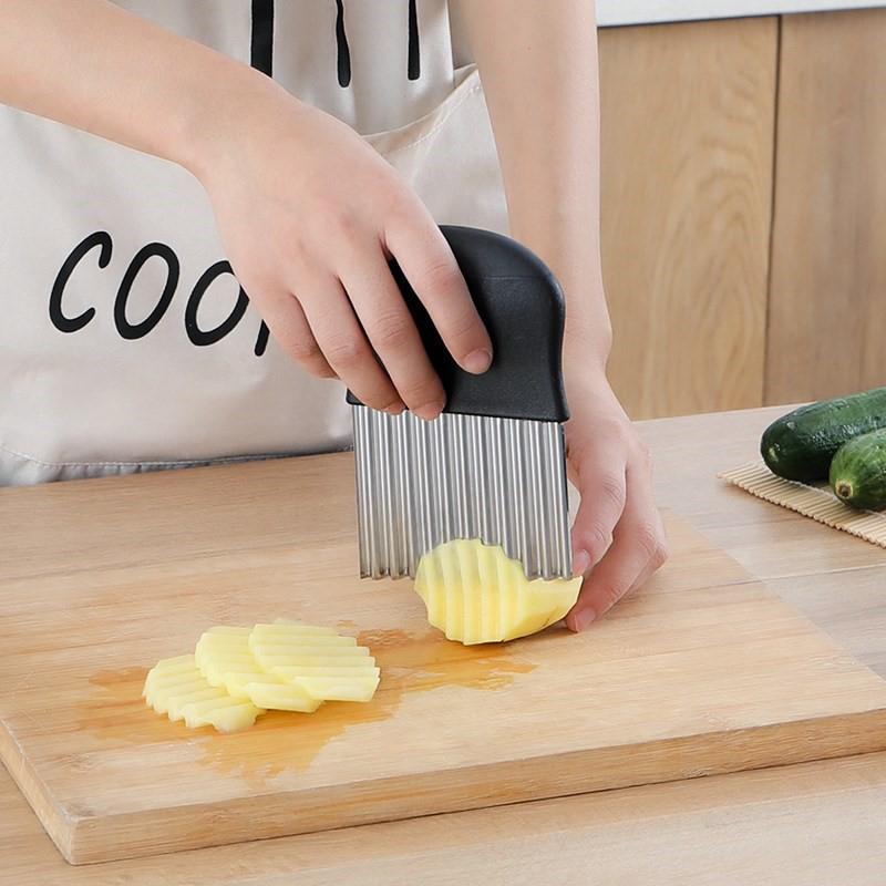 Wavy Blade Pommes Frites Schneider aus Edelstahl | Brehn